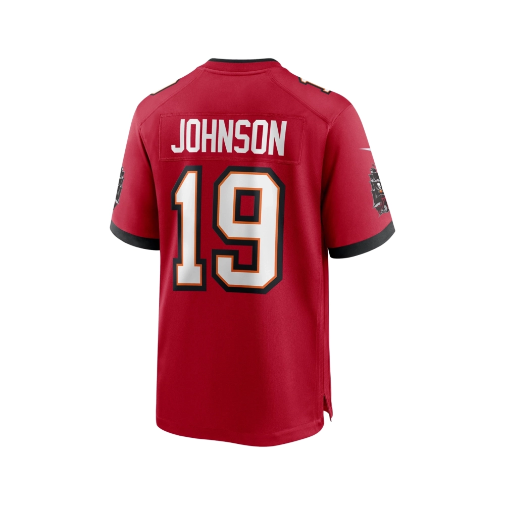 Mens Tampa Bay Buccaneers Keyshawn Johnson Red Game Retired Player Jersey