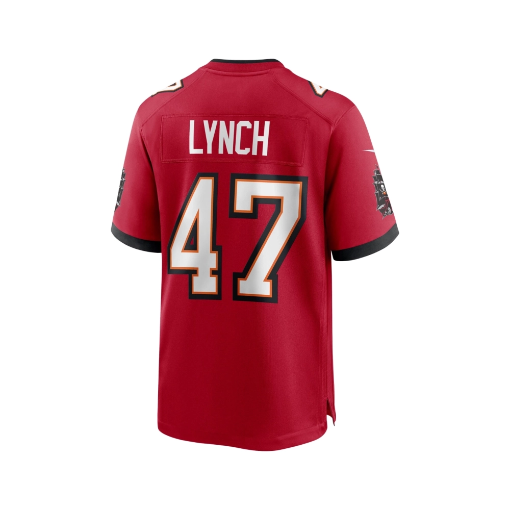 Mens Tampa Bay Buccaneers John Lynch Red Game Retired Player Jersey