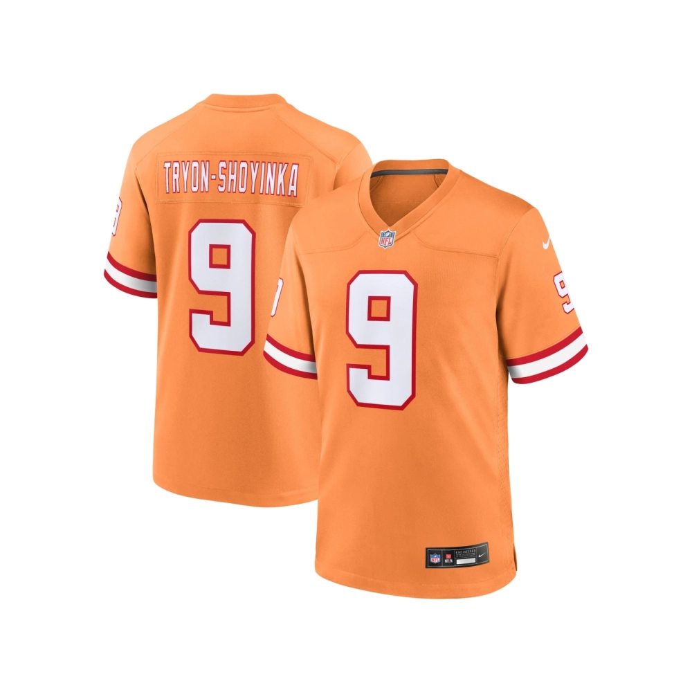 Mens Tampa Bay Buccaneers Joe Tryon-Shoyinka Orange Throwback Game Jersey