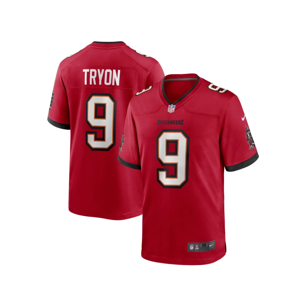 Mens Tampa Bay Buccaneers Joe Tryon Red 2021 NFL Draft First Round Pick No. 32 Game Jersey