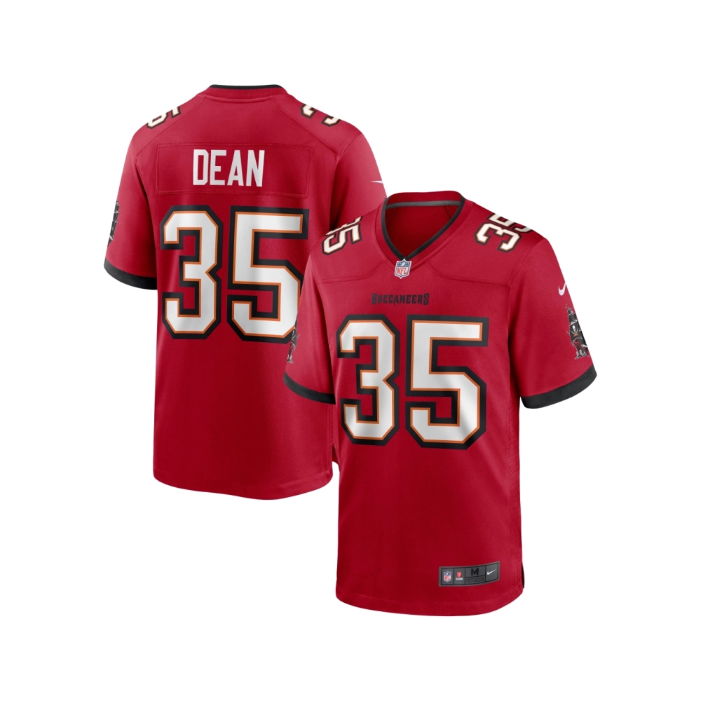 Mens Tampa Bay Buccaneers Jamel Dean Red Game Jersey