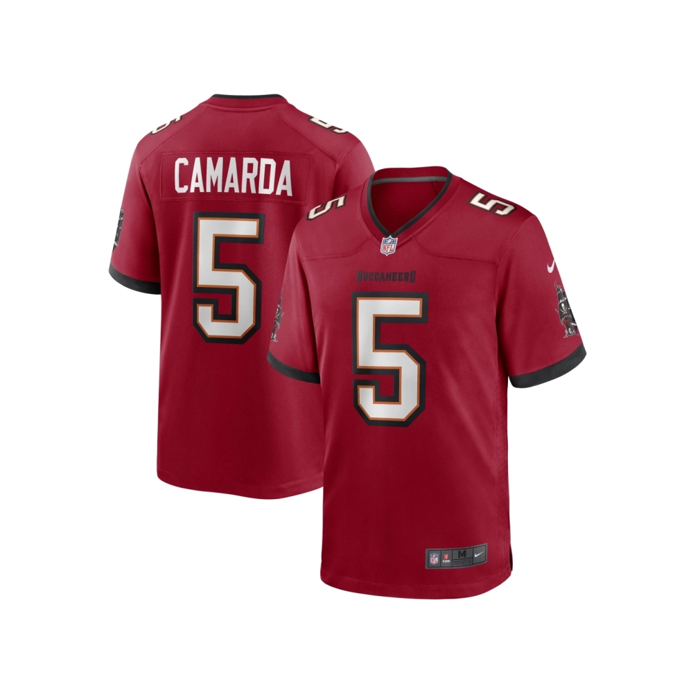 Mens Tampa Bay Buccaneers Jake Camarda Red Game Player Jersey