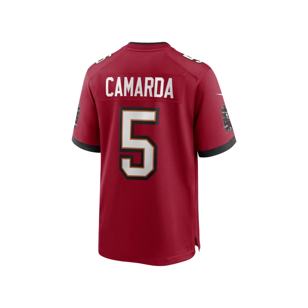 Mens Tampa Bay Buccaneers Jake Camarda Red Game Player Jersey