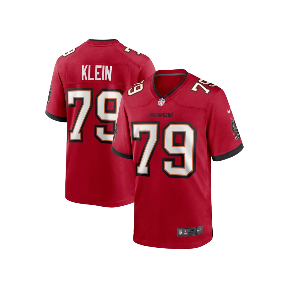 Mens Tampa Bay Buccaneers Elijah Klein Red Game Jersey