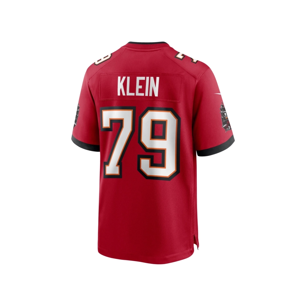 Mens Tampa Bay Buccaneers Elijah Klein Red Game Jersey