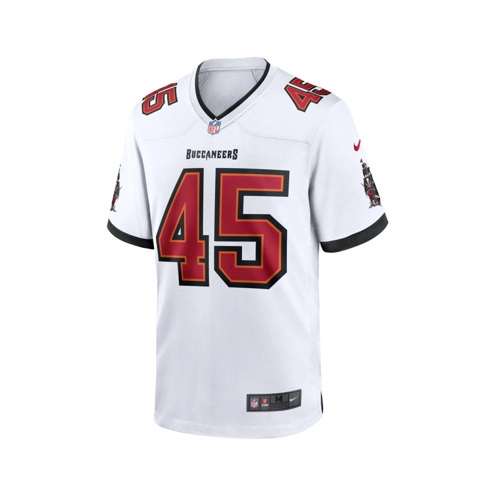Mens Tampa Bay Buccaneers Devin White White Game Jersey