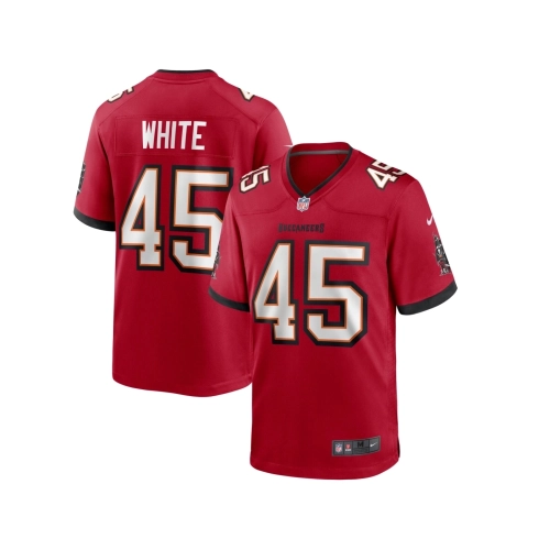 Mens Tampa Bay Buccaneers Devin White Red Game Player Jersey