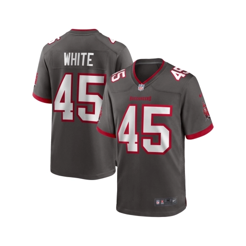 Mens Tampa Bay Buccaneers Devin White Pewter Game Jersey