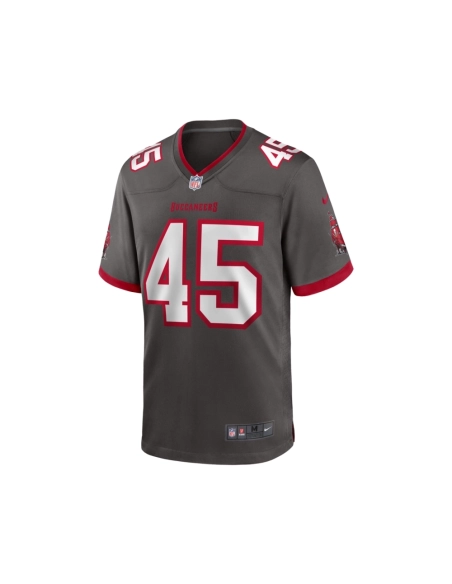 Mens Tampa Bay Buccaneers Devin White Pewter Game Jersey