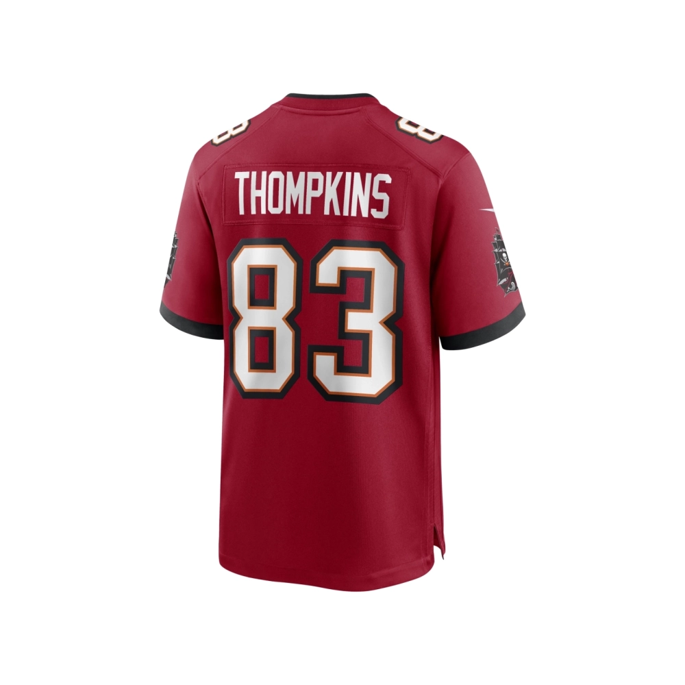 Mens Tampa Bay Buccaneers Deven Thompkins Red Game Player Jersey