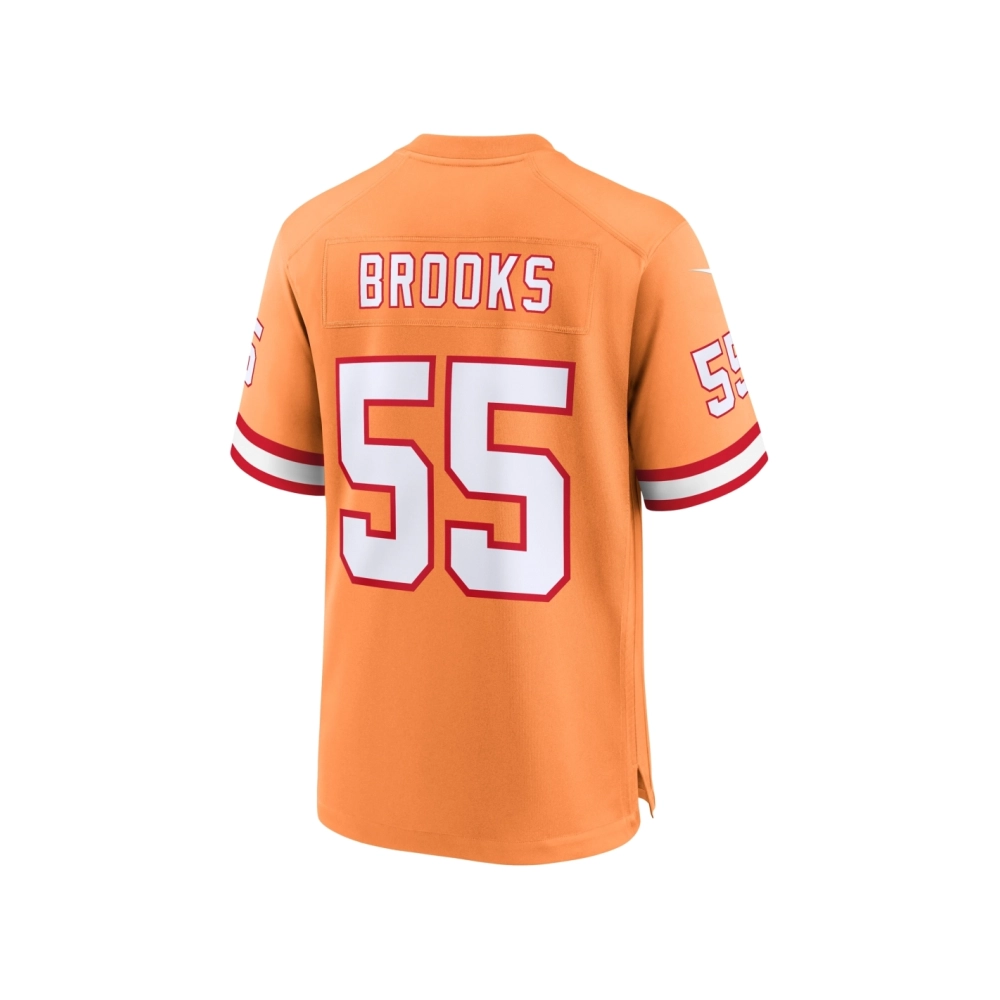 Mens Tampa Bay Buccaneers Derrick Brooks Orange Throwback Game Jersey