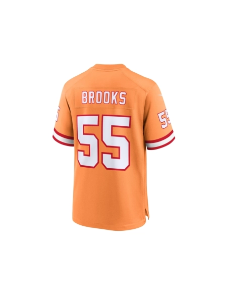 Mens Tampa Bay Buccaneers Derrick Brooks Orange Throwback Game Jersey