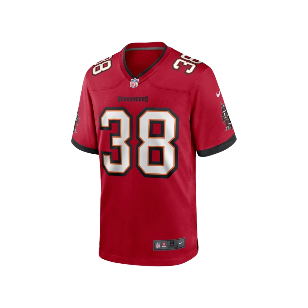 Mens Tampa Bay Buccaneers Derrek Pitts Red Game Jersey