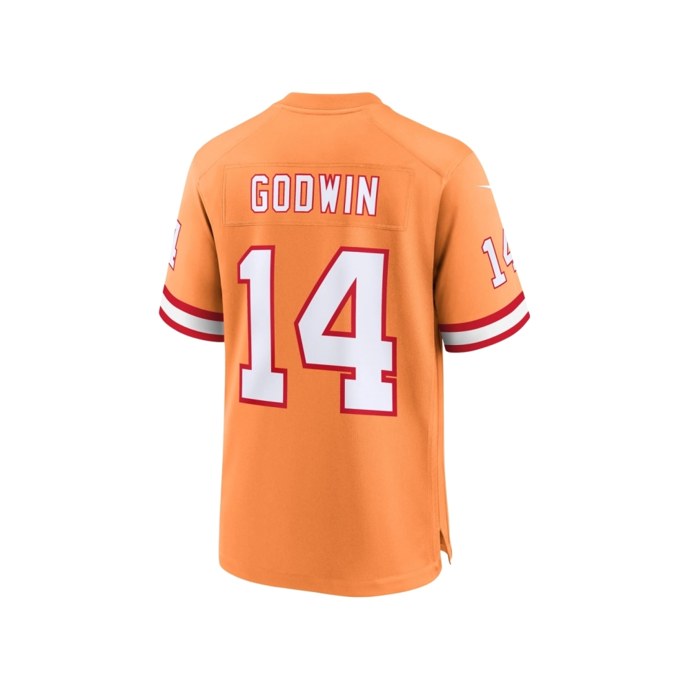 Mens Tampa Bay Buccaneers Chris Godwin Orange Throwback Game Jersey