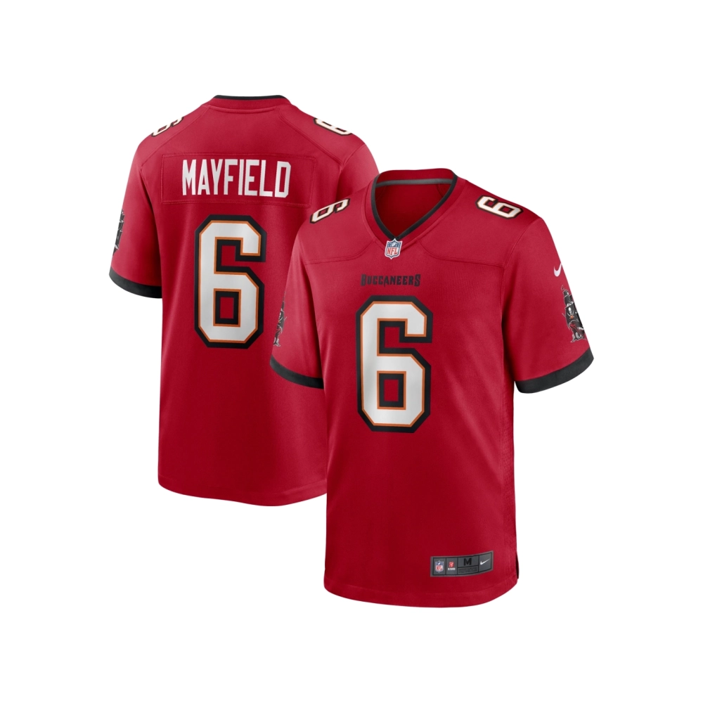 Mens Tampa Bay Buccaneers Baker Mayfield Red Team Game Jersey