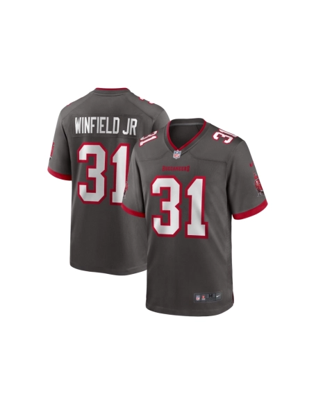 Mens Tampa Bay Buccaneers Antoine Winfield Jr. Pewter Game Jersey