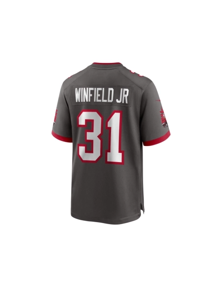 Mens Tampa Bay Buccaneers Antoine Winfield Jr. Pewter Game Jersey