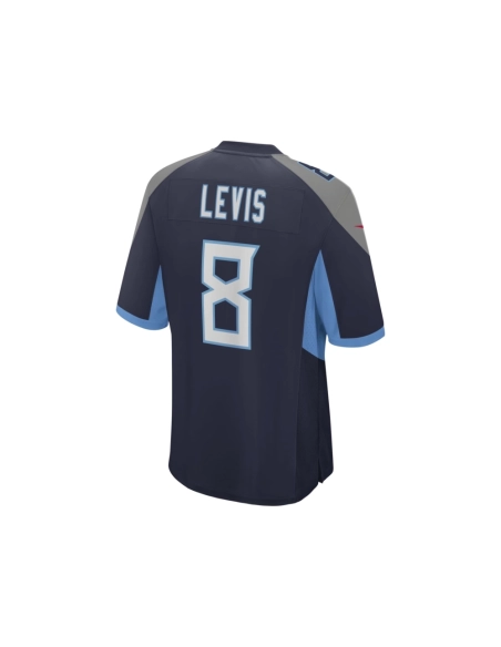 Mens Tennessee Titans Will Levis Navy 2023 NFL Draft Pick Game Jersey