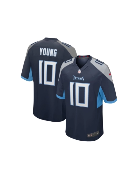 Mens Tennessee Titans Vince Young Navy Game Retired Player Jersey