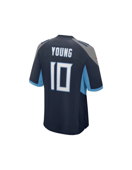 Mens Tennessee Titans Vince Young Navy Game Retired Player Jersey