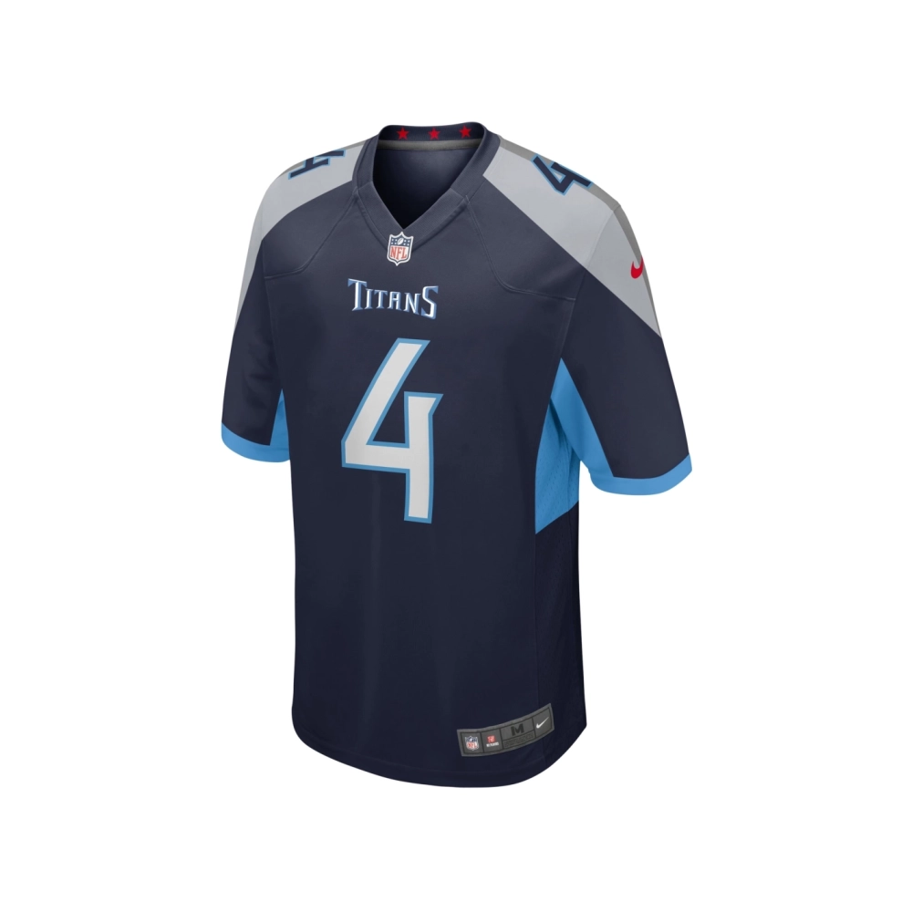 Mens Tennessee Titans Ryan Stonehouse Navy Game Player Jersey