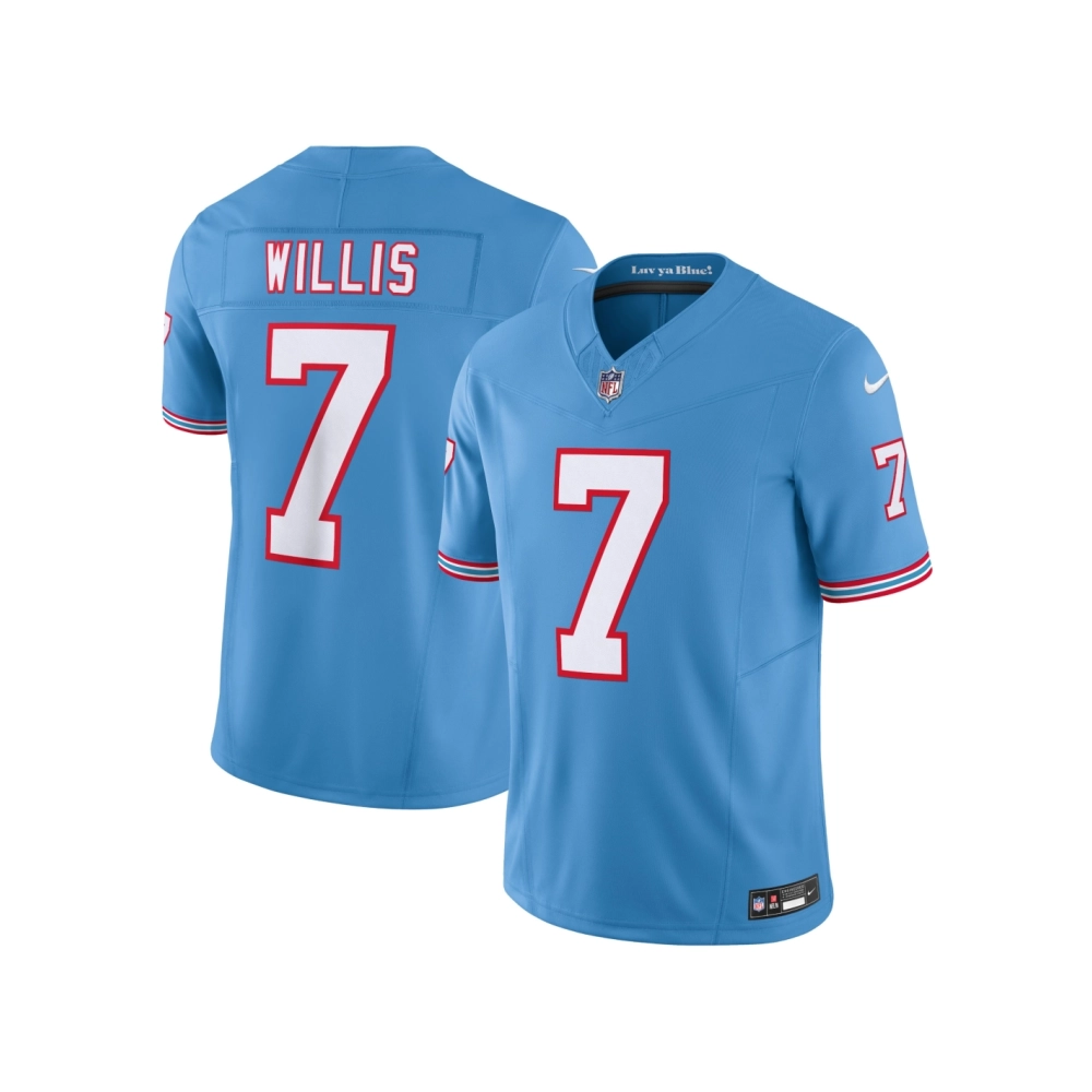 Mens Tennessee Titans Malik Willis Light Blue Vapor F.U.S.E. Limited Jersey