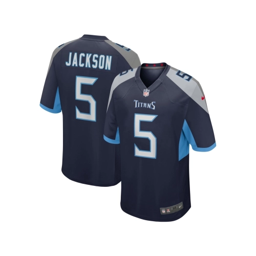 Mens Tennessee Titans Kearis Jackson Navy Team Game Jersey