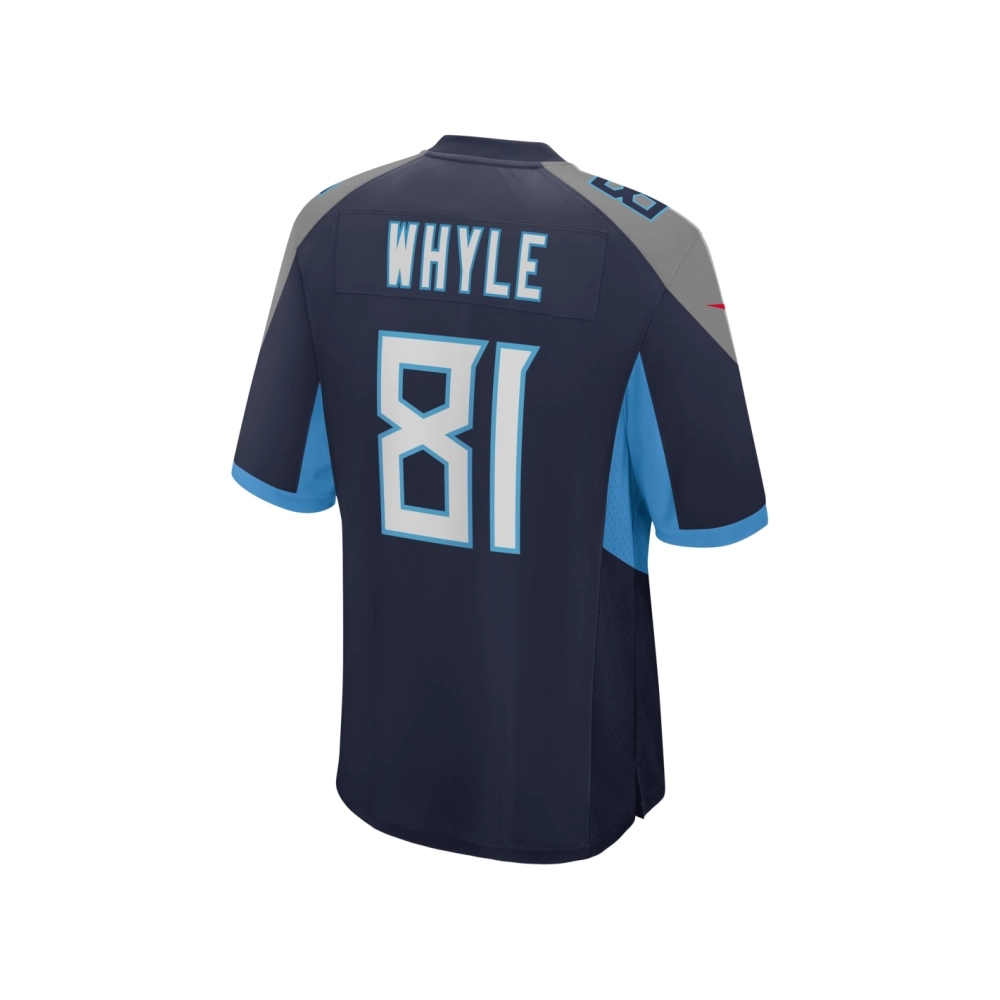 Mens Tennessee Titans Josh Whyle Navy Team Game Jersey