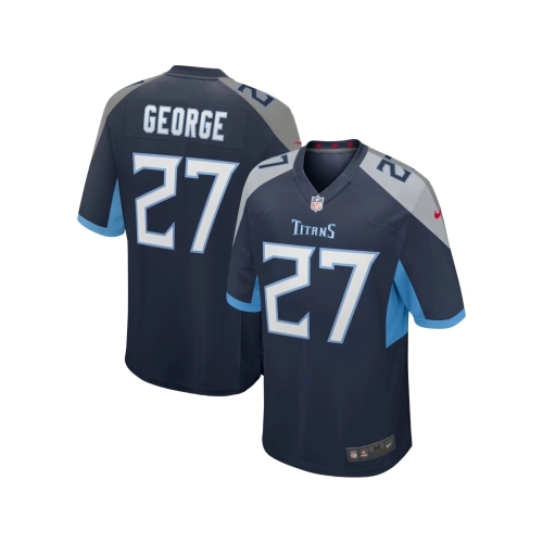 Mens Tennessee Titans Eddie George Navy Game Retired Player Jersey