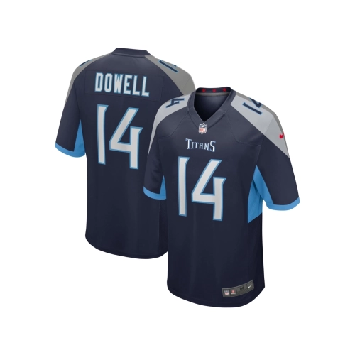 Mens Tennessee Titans Colton Dowell Navy Team Game Jersey