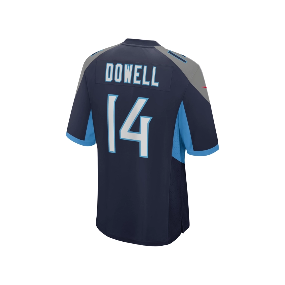 Mens Tennessee Titans Colton Dowell Navy Team Game Jersey