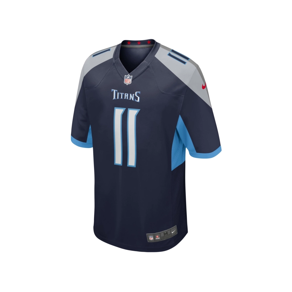 Mens Tennessee Titans Chris Moore Navy Game Jersey