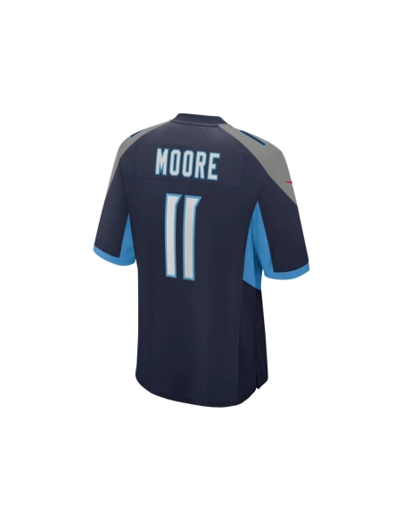 Mens Tennessee Titans Chris Moore Navy Game Jersey