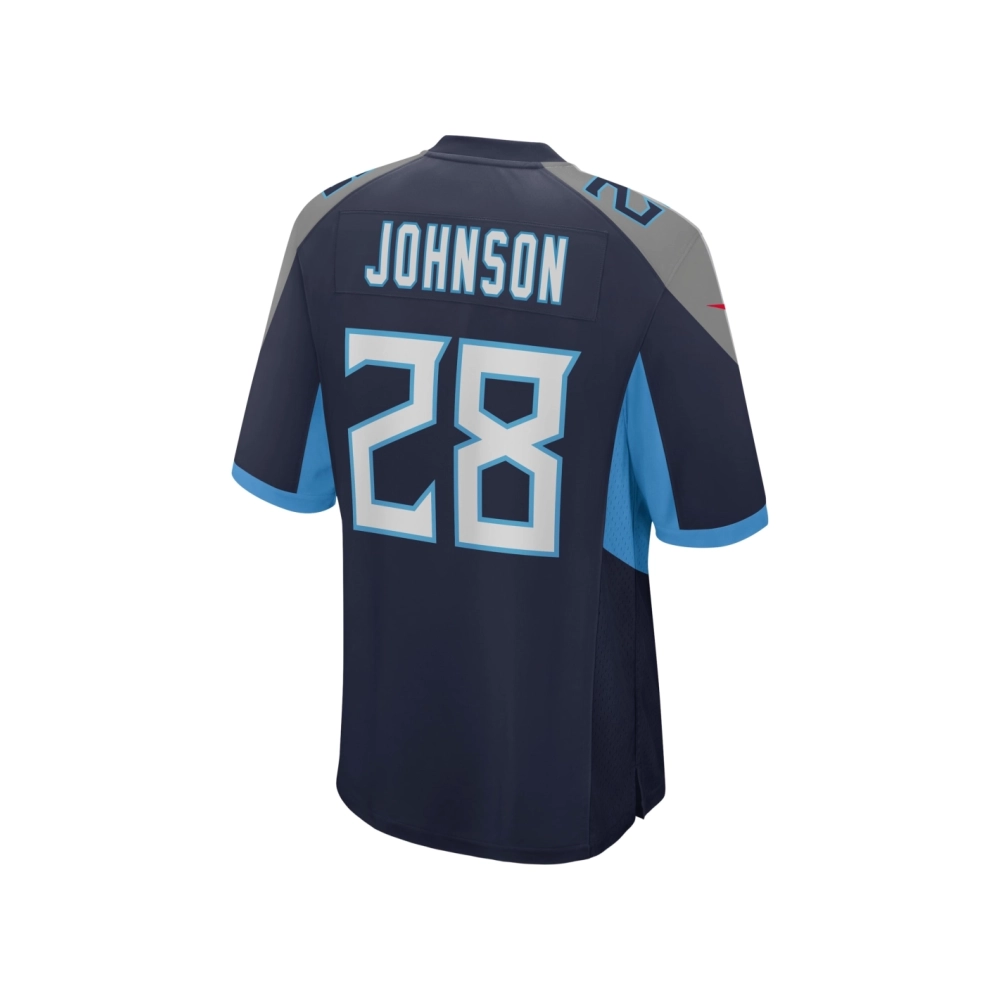 Mens Tennessee Titans Chris Johnson Navy Retired Player Game Jersey