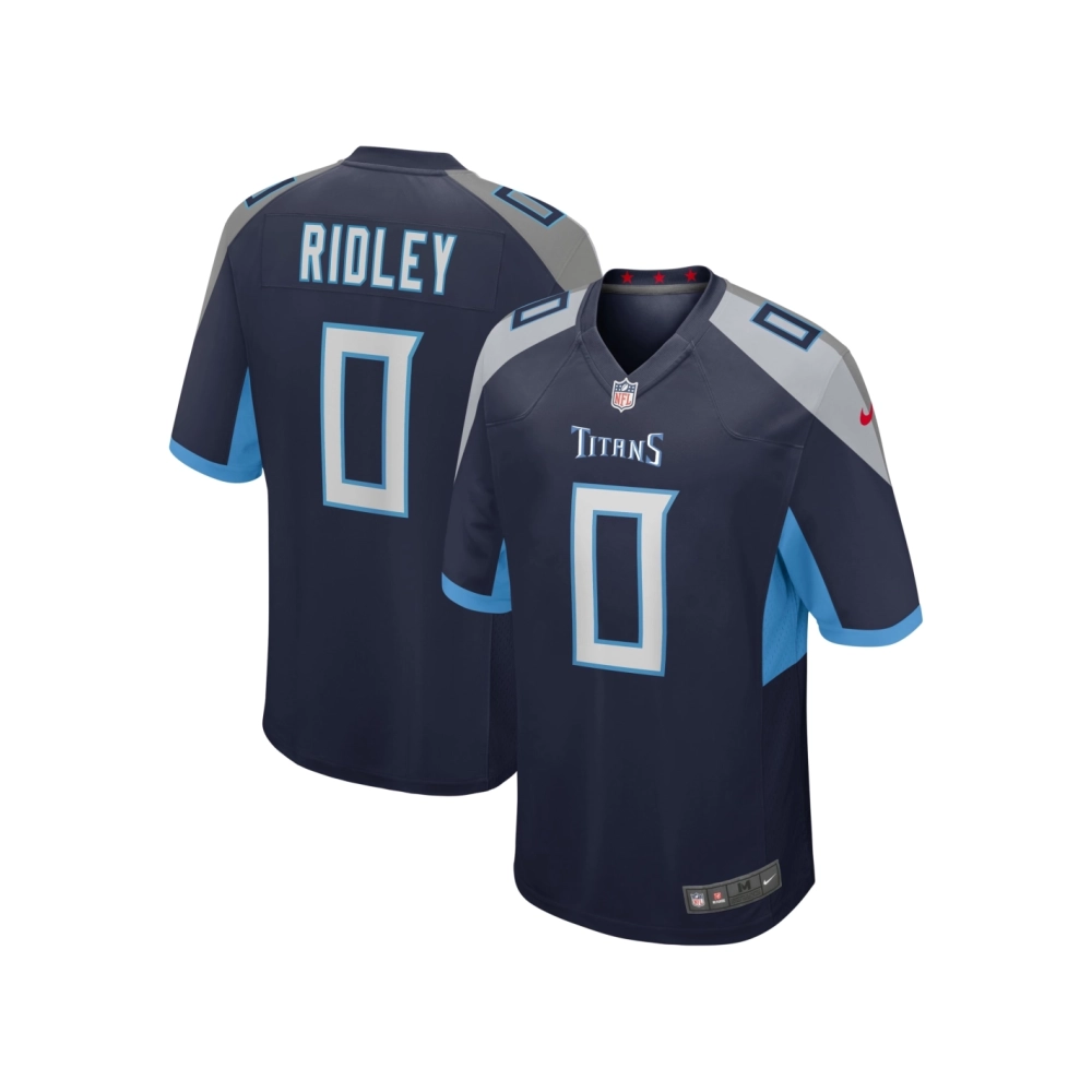 Mens Tennessee Titans Calvin Ridley Navy Game Player Jersey