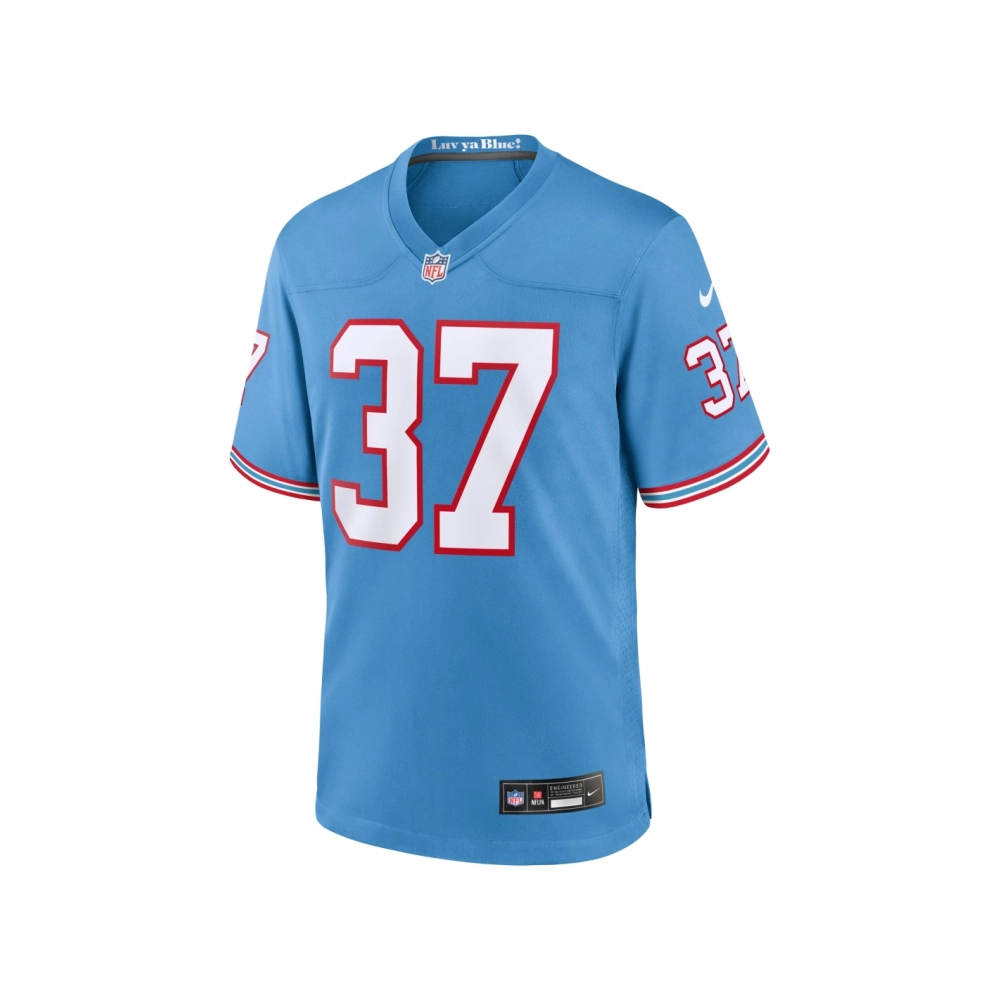 Mens Tennessee Titans Amani Hooker Light Blue Oilers Throwback Player Game Jersey