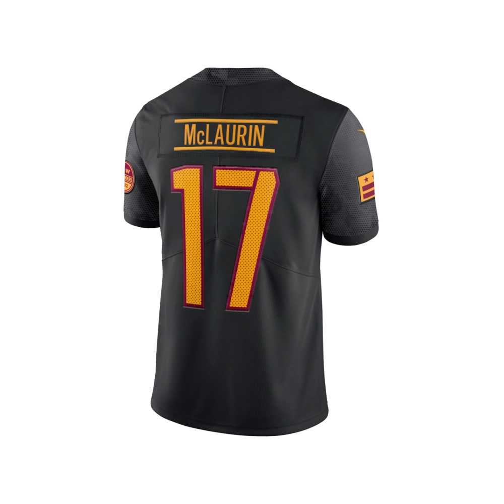 Mens Washington Commanders Terry McLaurin Black Alternate Vapor Limited Jersey