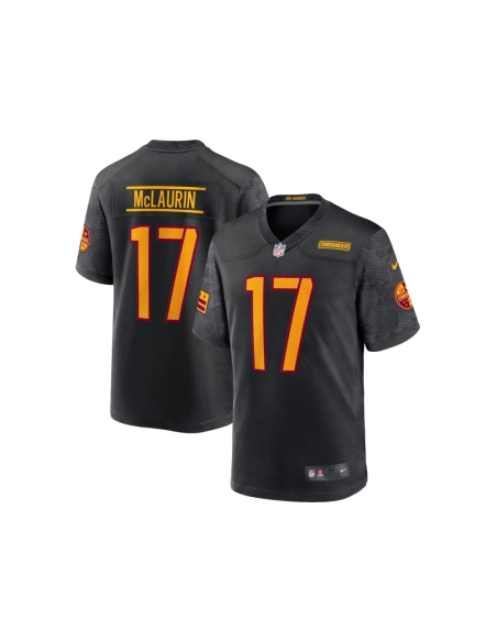 Mens Washington Commanders Terry McLaurin Black Alternate Game Player Jersey
