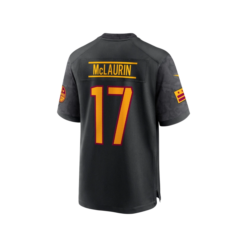 Mens Washington Commanders Terry McLaurin Black Alternate Game Player Jersey
