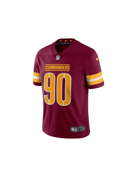 Mens Washington Commanders Montez Sweat Burgundy Vapor Limited Jersey