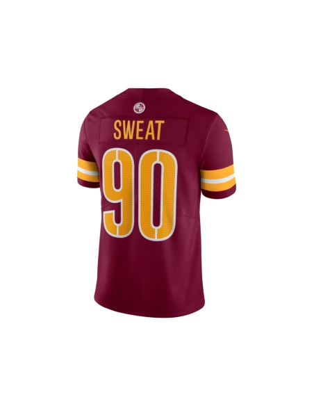 Mens Washington Commanders Montez Sweat Burgundy Vapor Limited Jersey
