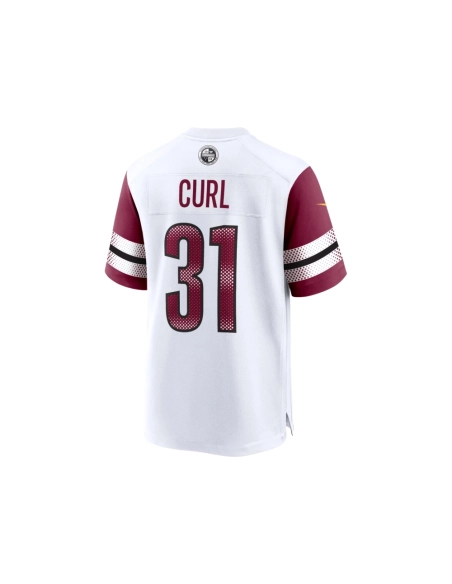 Mens Washington Commanders Kamren Curl White Game Jersey