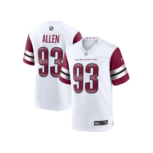 Mens Washington Commanders Jonathan Allen White Game Jersey