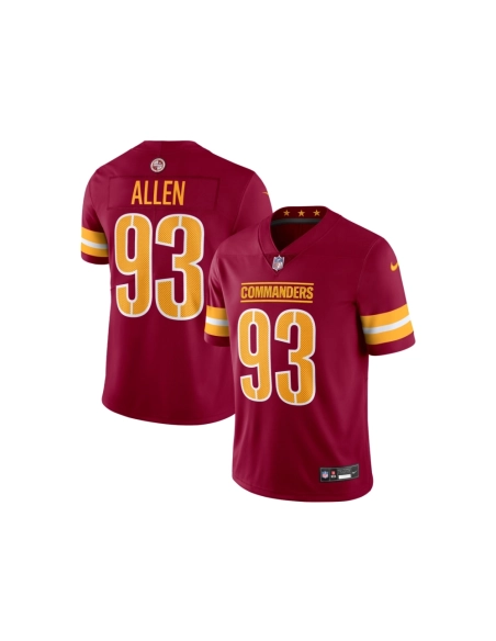 Mens Washington Commanders Jonathan Allen Burgundy Vapor Untouchable Limited Jersey