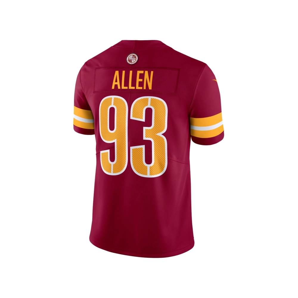 Mens Washington Commanders Jonathan Allen Burgundy Vapor Untouchable Limited Jersey