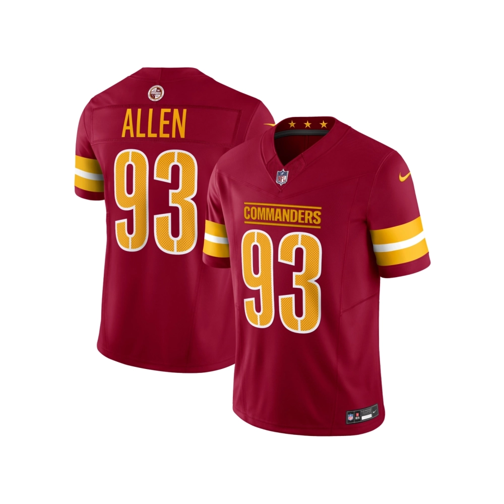 Mens Washington Commanders Jonathan Allen Burgundy Vapor F.U.S.E. Limited Jersey