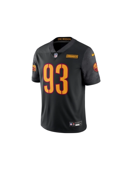 Mens Washington Commanders Jonathan Allen Black Alternate Vapor Untouchable Limited Jersey