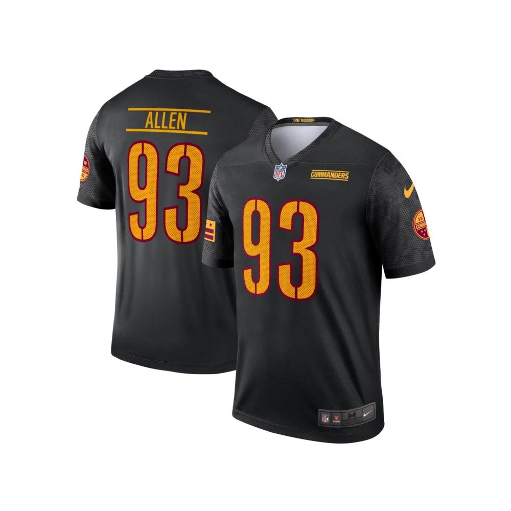 Mens Washington Commanders Jonathan Allen Black Alternate Legend Jersey