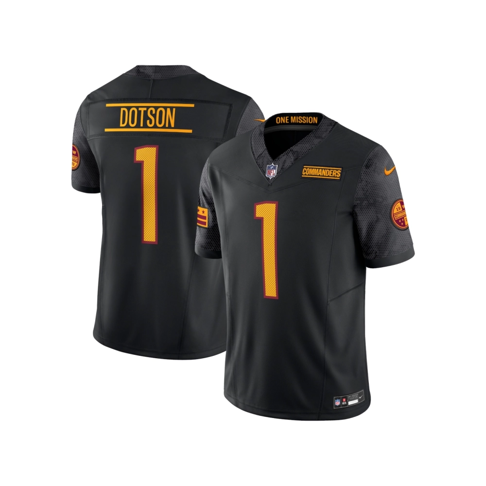 Mens Washington Commanders Jahan Dotson Black Alternate Vapor F.U.S.E. Limited Jersey