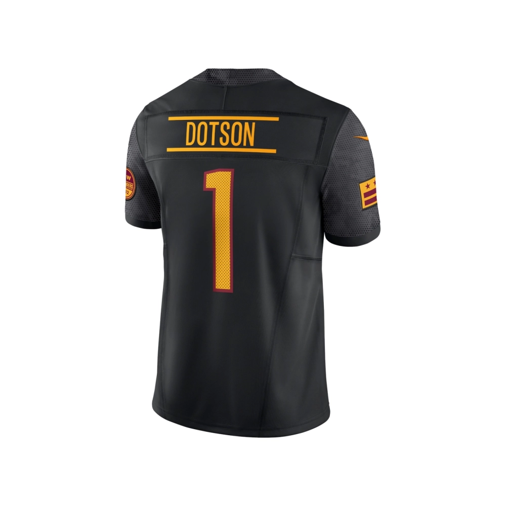 Mens Washington Commanders Jahan Dotson Black Alternate Vapor F.U.S.E. Limited Jersey